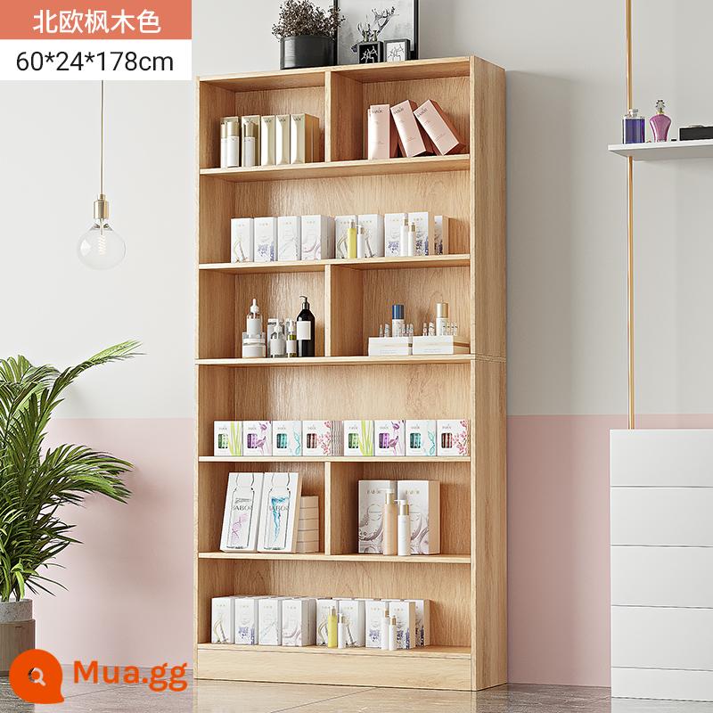 Tủ trưng bày mỹ phẩm làm đẹp đơn giản tủ trưng bày sản phẩm kệ trưng bày shop chăm sóc móng tay trưng bày shop mẹ và bé container - Cây phong Bắc Âu 60cm