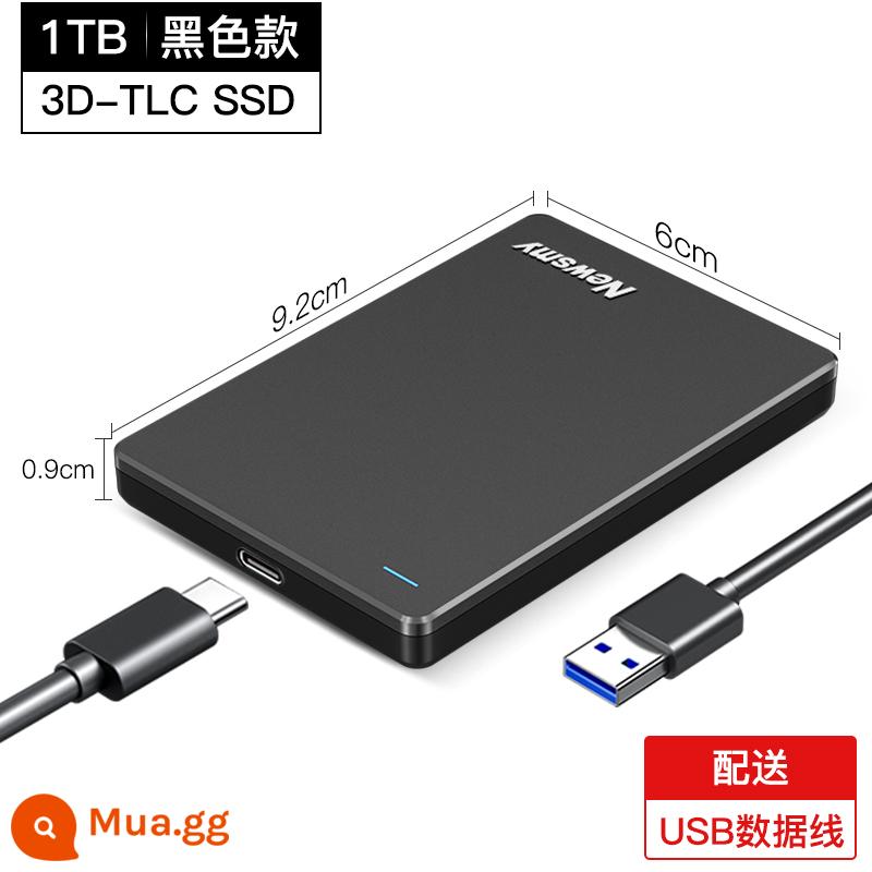 Ổ cứng di động Newman 2t bên ngoài 1t bên ngoài 500g điện thoại di động cơ học tốc độ cao không rắn flagship store chính hãng - Trạng thái rắn 1TB [380M mỗi giây] nhanh hơn khoảng 3 ~ 5 lần