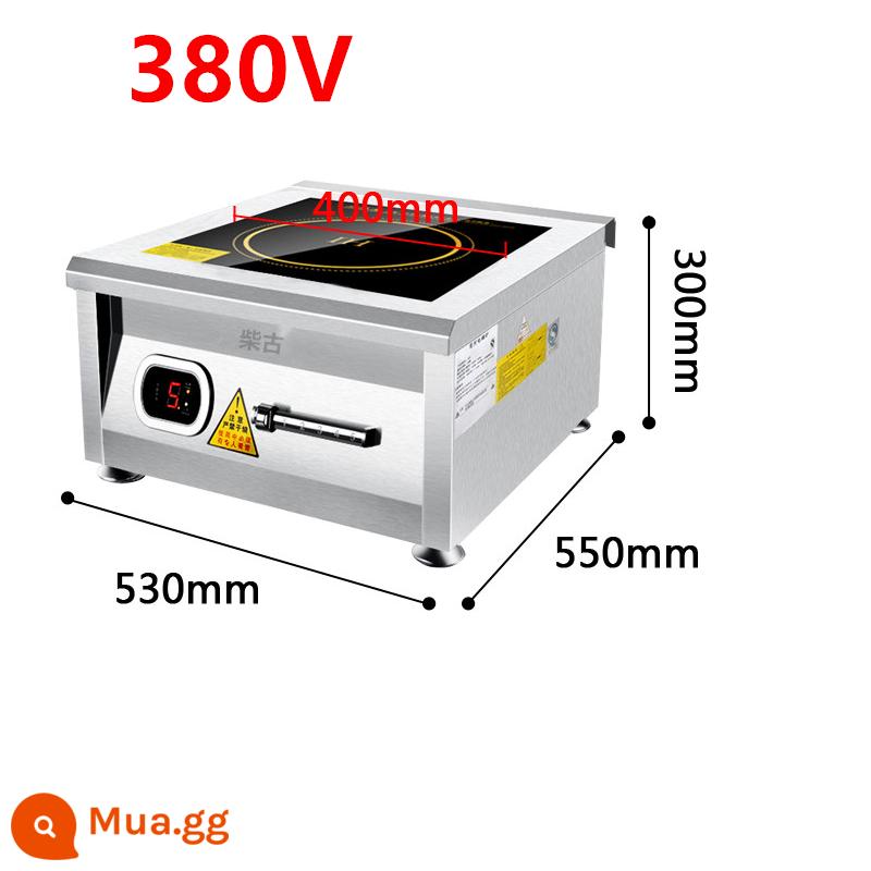 Bếp điện từ thương mại Chaigu Bếp súp máy bay công suất cao 8000W Bếp điện từ 6000W Nhà hàng Thịt kho Nấu mì Bếp điện - Bếp phẳng để bàn điện 3 pha 380V