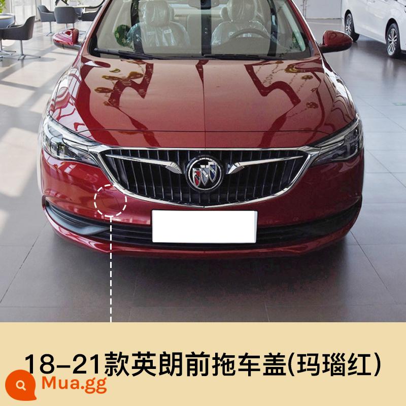 Thích hợp cho vỏ rơ-moóc Buick Yinglang GT XT 10-21, cản trước và sau, móc kéo, nắp kéo, nắp lỗ xe đẩy - 18-21 Yinglang kéo trước [Agate Red]