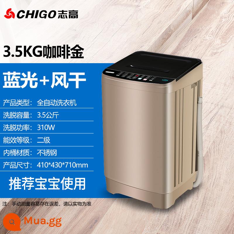 Zhigao 7.5/8,5 kg Máy giặt đầy đủ -Nội thất cho thuê ký túc xá nhỏ trẻ em cho trẻ em - ⒊⒌Kilogram em bé vàng thôi