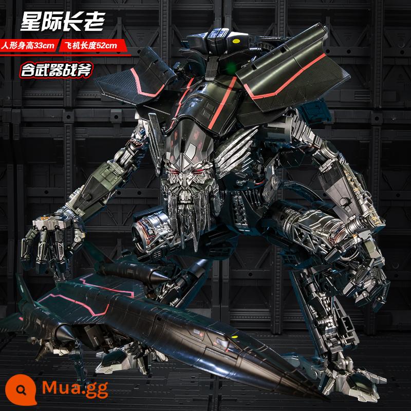 Đồ chơi biến dạng Mamba đen Optimus MP King Kong xe robot hợp kim chính hãng Bumblebee mô hình Hình - [Có thể kết hợp với thủ lĩnh giữa các vì sao] Đàn anh giữa các vì sao LS15 còn hàng