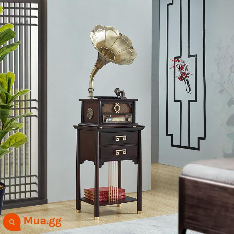 Máy Hát Retro Phong Cách Châu Âu Phòng Khách Gỗ Chắc Chắn Đồng Loa Lớn Âm Thanh Nhà Máy Ghi Âm Cổ Cổ Vinyl Máy Ghi Âm - 1703 màu gỗ hồng sắc + vinyl Trung Quốc