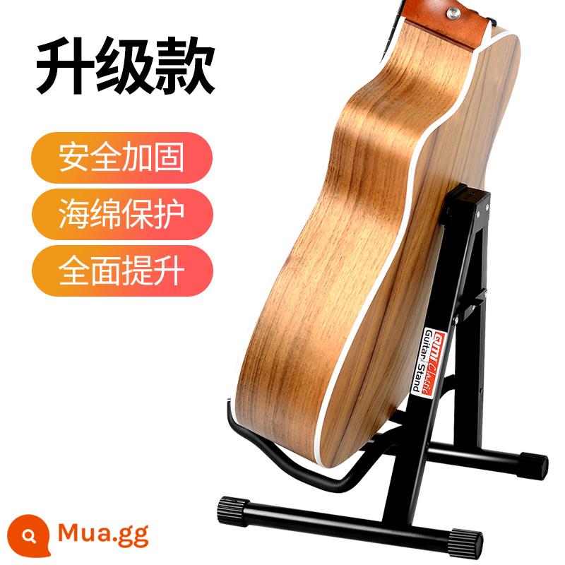 Giá đỡ đàn guitar hình chữ A bằng kim loại, giá đỡ đàn guitar điện dân gian gấp dọc, giá đỡ đàn violin phổ thông bass sàn - [nâng cấp] màu đen