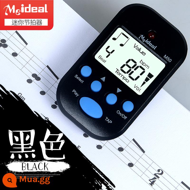 Tuyệt Vời Sĩ M50 Mini Máy Nhịp Nhạc Cụ Điện Tử Đa Năng Máy Nhịp Đàn Piano Đàn Violin Guzheng Nhịp Điệu - đen