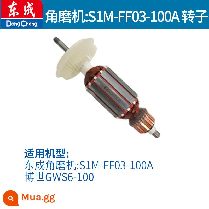 Máy mài góc Dongcheng cánh quạt Daquan S1M-FF03/04/05-100 phụ kiện chính hãng đầy đủ phụ kiện động cơ dây đồng - Rôto S1M-FF03-100A