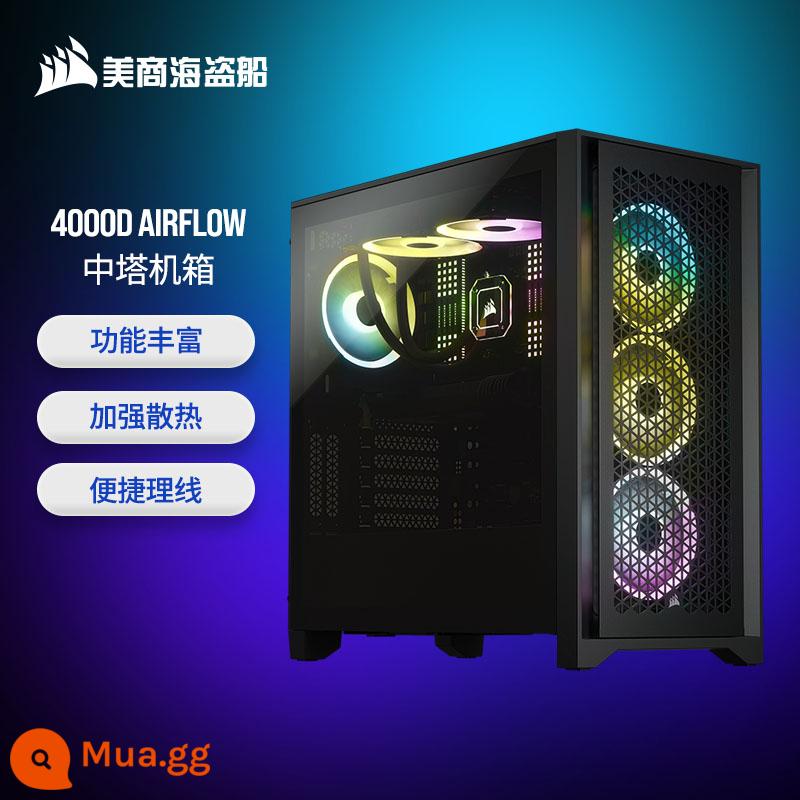 Vỏ chính CORSAIR 4000D 5000D 7000D 1000D X RGB AIRFLOW 680X 780T - AIRFLOW 4000D màu đen