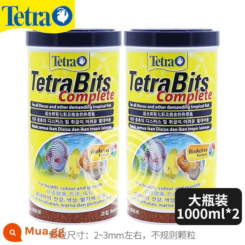 Đức Decai bảy màu cá thần tiên thức ăn viên đặc biệt cho cá cichlid ba hồ tăng cường màu sắc tự nhiên cho cá nhiệt đới hạt thức ăn cho cá - 1000ML/300g [2 chai] Hạn sử dụng: 24/07