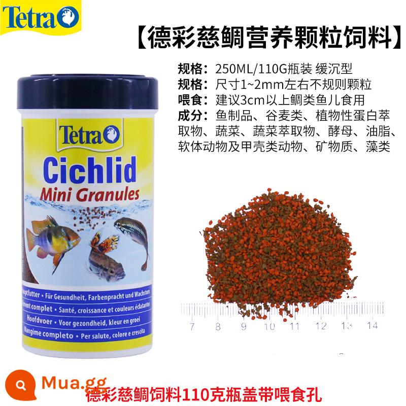 Đức Decai bảy màu cá thần tiên thức ăn viên đặc biệt cho cá cichlid ba hồ tăng cường màu sắc tự nhiên cho cá nhiệt đới hạt thức ăn cho cá - Thức ăn dinh dưỡng Cichlid 250ML/110g Thời hạn sử dụng 24 năm và tháng 3