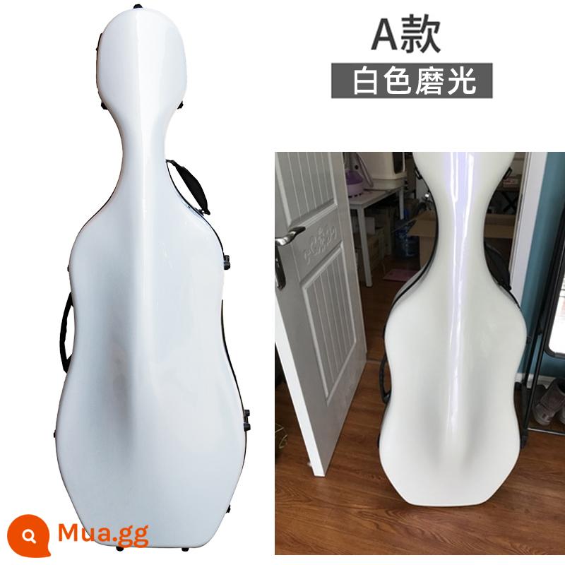 Vỏ đàn Cello Vỏ máy bay 4/4Sợi carbon siêu nhẹ 3/4Phổ thông có thể được hỗ trợ bởi lô hàng máy bay Vỏ đàn Cello 3/4 - 4/4 trắng bóng