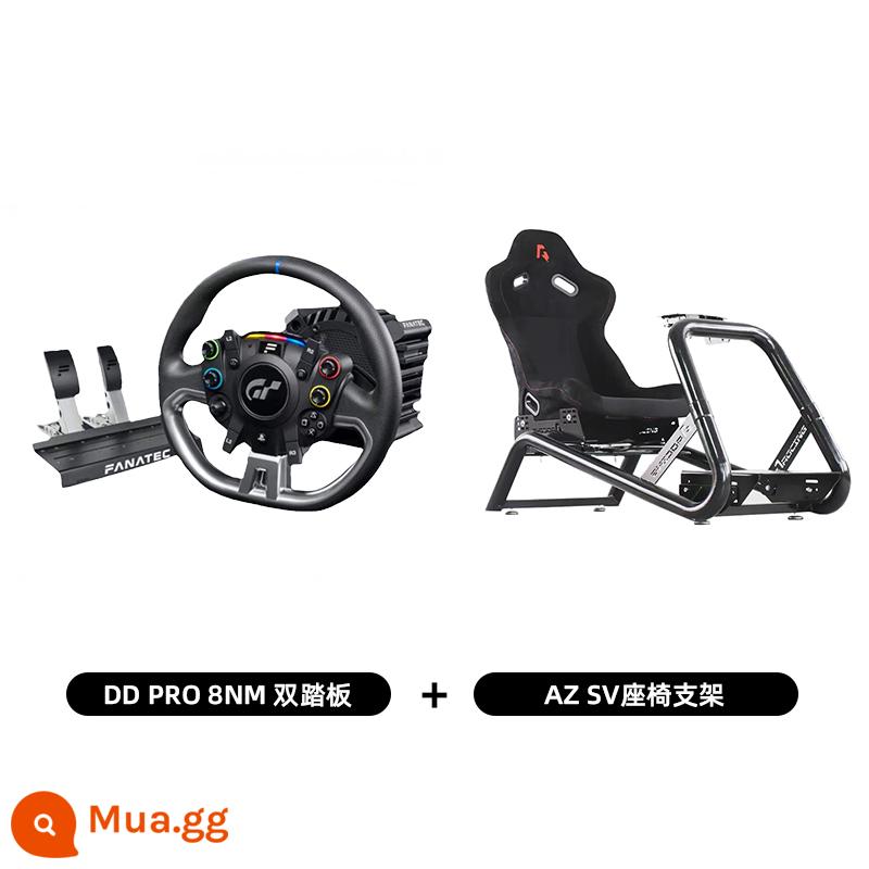 Spot FANATEC Gran Turismo DD Pro giả lập đua xe trực tiếp vô lăng PS5 ddpro - Bàn đạp đôi DDPRO 8NM + khung ghế AZ SV sẵn sàng vận chuyển miễn phí vận chuyển