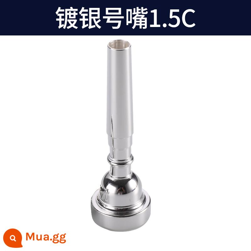 Thiết bị luyện tập kèn trumpet Eisenli tiết kiệm nhân công và dễ chơi Đầu đạn 7C loại 1C/1.5C/3C/5C là loại phổ thông. - [Bạc cổ điển] Ống ngậm nhỏ 1,5C