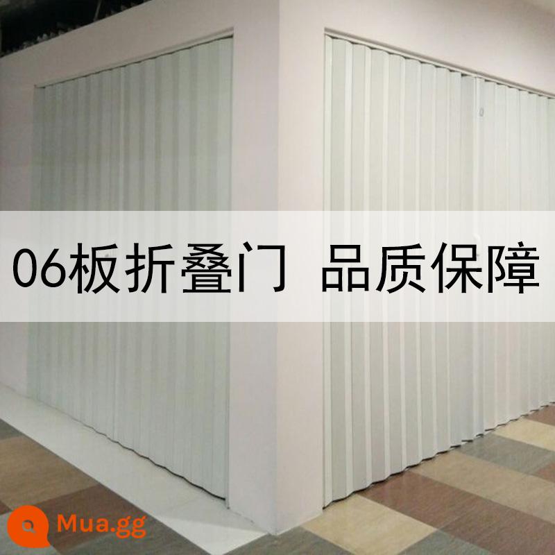 Cửa gấp PVC mở bếp không đục lỗ mở khí chấp nhận cửa đơn giản tạm thời cửa ngăn phòng bột - 06 Cửa Xếp-Đảm Bảo Chất Lượng