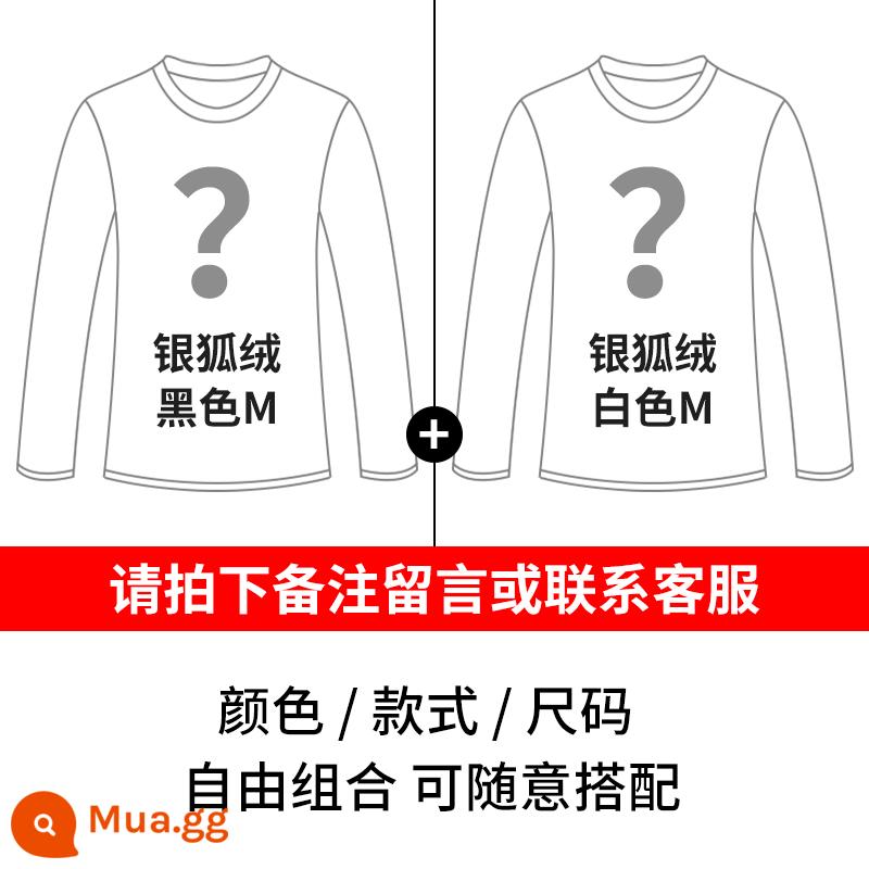 2 cái] Áo thun dài tay cổ cao kiểu dáng modal dành cho nam mùa xuân và mùa thu phần mỏng mới Áo sơ mi có đáy hợp thời trang với quần áo mùa thu cổ trung cho nam - Nhung cáo bạc cực dày - vui lòng để lại tin nhắn để được kết hợp miễn phí