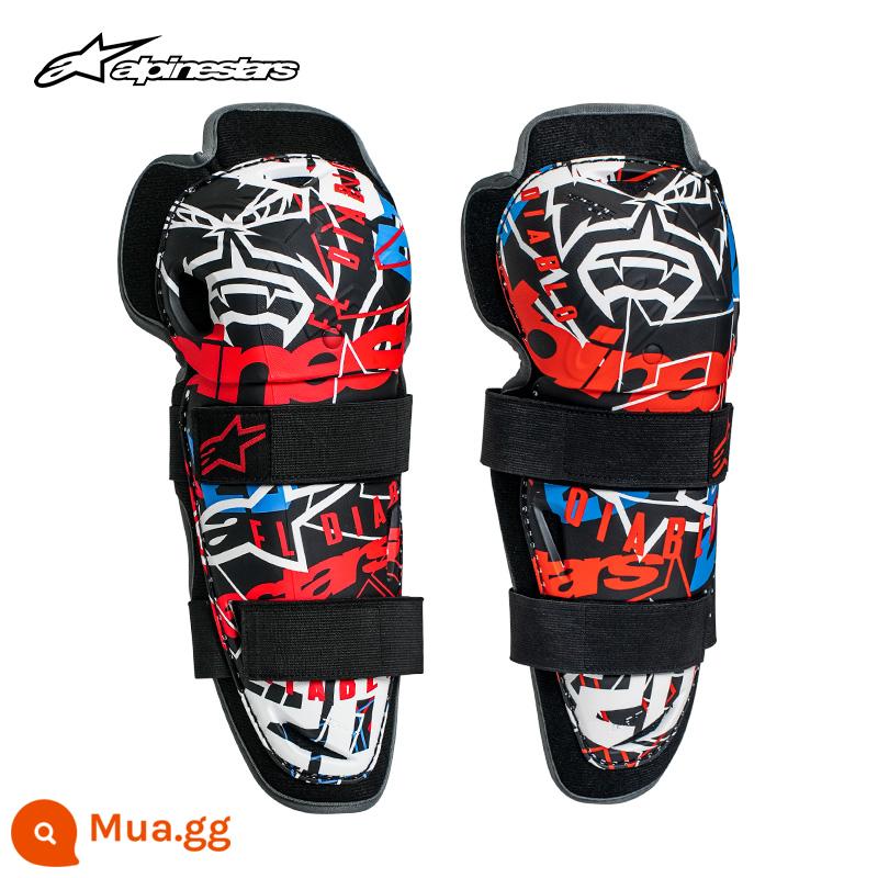 Một ngôi sao alpinestars đầu máy miếng đệm đầu gối khuỷu tay hiệp sĩ đồ bảo hộ đầu máy thiết bị đua cưỡi thoáng khí mùa hè - Cặp đệm đầu gối khớp FQ20