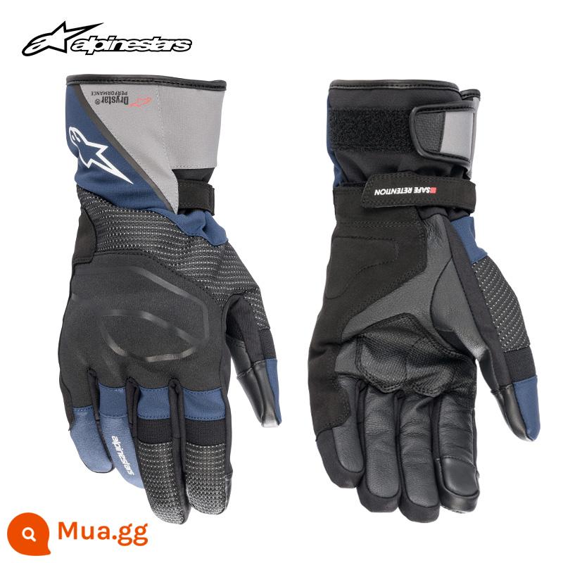 Một chiếc găng tay đầu máy Alpinestars Star Alpinestars Mùa xuân và Găng tay giữ ấm không thấm nước mùa thu và Găng tay Andes V3 V3 - Màu xanh đậm 1267