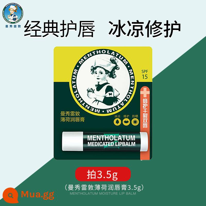 Son dưỡng môi Mentholatum nữ dưỡng ẩm chống khô môi bạc hà nhánh nhỏ tinh dầu nam chính hãng hàng đầu Store chính hãng - 3,5g hương bạc hà cổ điển