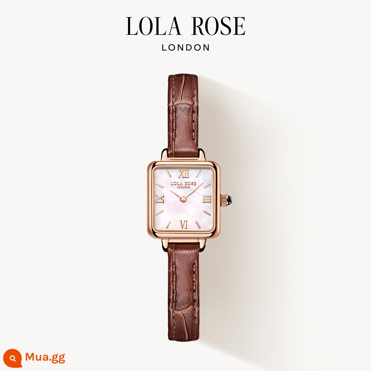 Đồng hồ nữ nhỏ màu nâu Lola Rose khí chất retro đồng hồ nữ mẫu 520 quà tặng cho bạn gái - Đồng hồ nhỏ màu nâu-LR2230