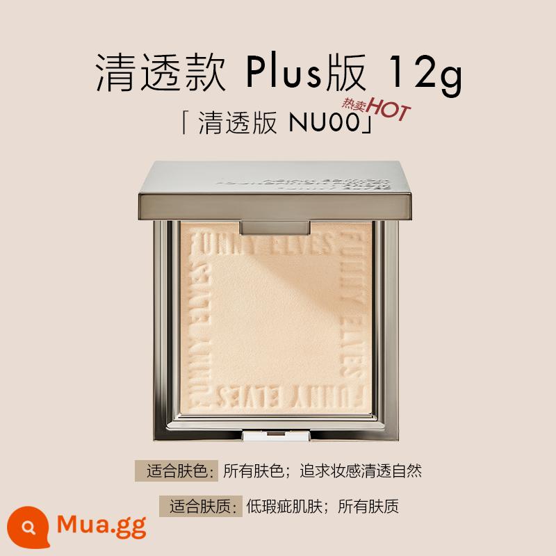 FunnyElves Fangli Soft Focus Honey Powder FE Phấn trang điểm lâu trôi Kem che khuyết điểm kiểm soát dầu không thấm nước Kem che khuyết điểm che khuyết điểm lỗ chân lông - Phiên bản trong suốt #nu00 Phù hợp với mọi loại da và mọi tông da