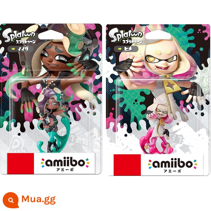 Chính hãng Nintendo mô hình splatoon 3 Sprato amiibo máy bay chiến đấu thủy triều màu bạch tuộc cô gái mực - Cô gái da đen và cô gái da trắng một mình cùng nhau