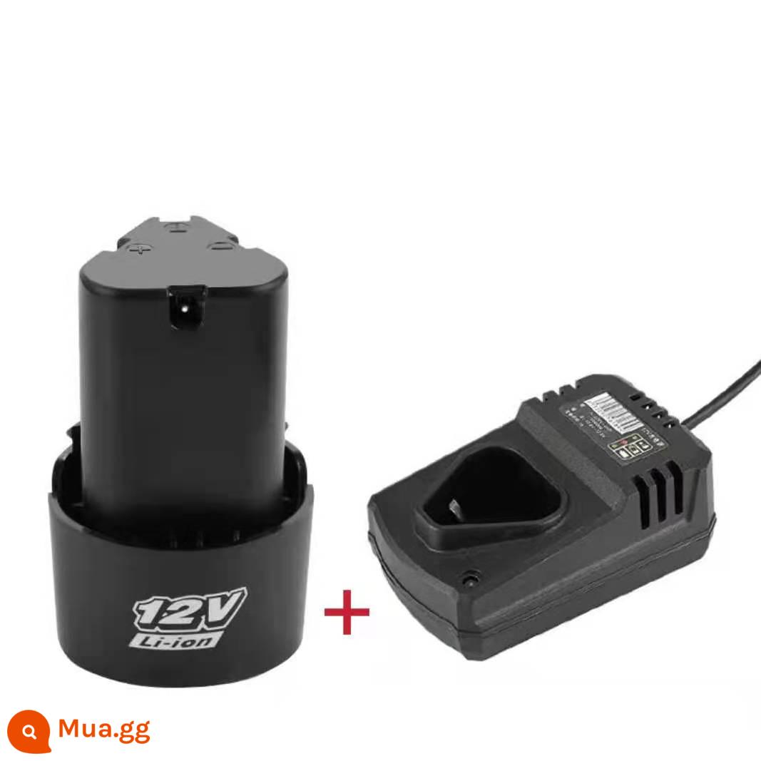 Longyun lomvum25V16.8V12V có thể sạc lại lithium khoan pin máy khoan điện đế sạc nguồn sạc - Pin tăng cường 12V + bộ sạc cơ bản