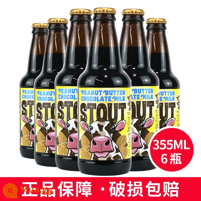 Lost Coast Socola Bơ Đậu Phộng Bia Mỹ Nhập Khẩu Thủ Công Sản Xuất Bia Kết Hợp IPA Bia Stout 6 Chai 355 - Sô cô la bơ đậu phộng 6 chai