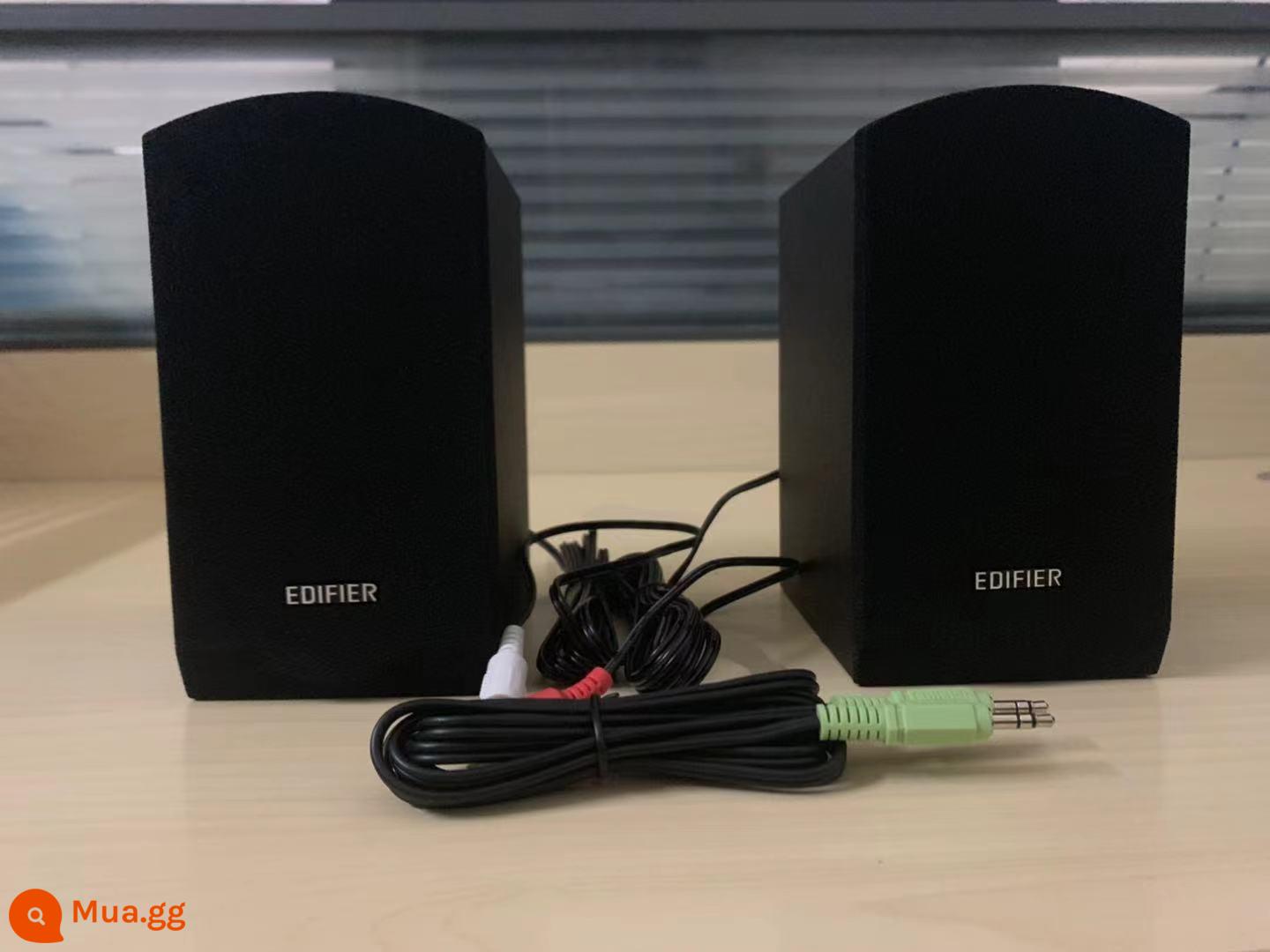 Edifier / Edifier R206P hộp sub audio vệ tinh loa tweeter đầu hoa sen một cặp phụ kiện loa - Một cặp phích cắm màu đỏ và trắng với cáp âm thanh