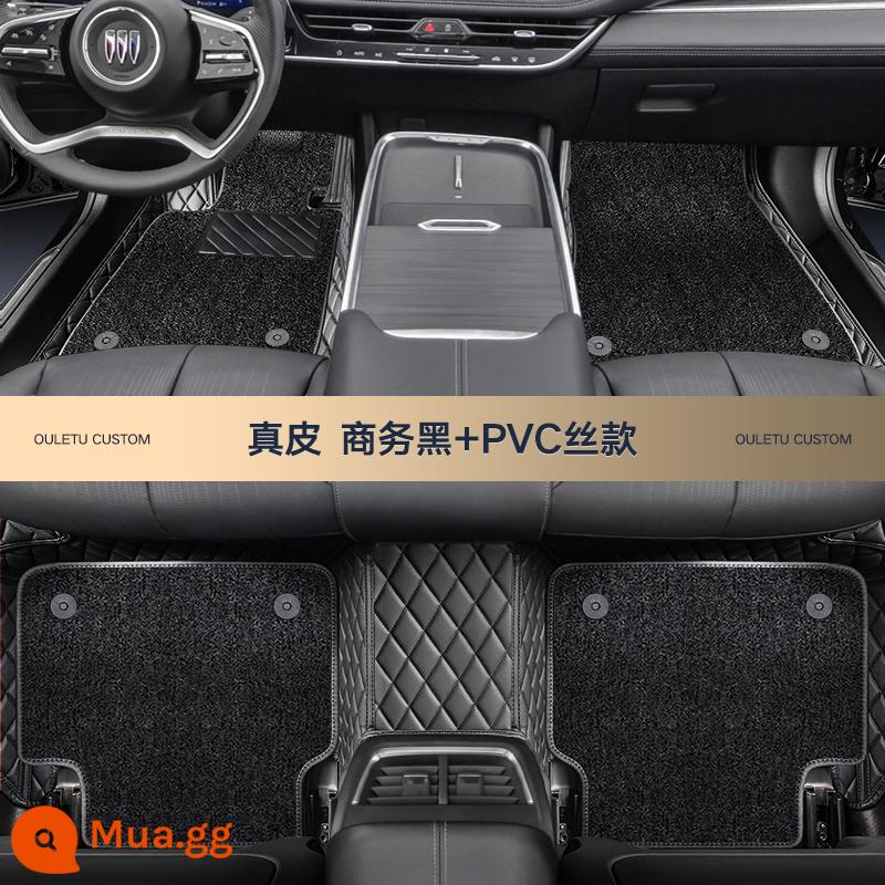 Rongerbuick Regal Junyue Weilang Angkewei Yinglang Angkola thảm ô tô bao quanh hoàn toàn màu xanh vi mô bảy chỗ - Màu đen kinh doanh + kiểu lụa PVC [da thật + hai lớp]