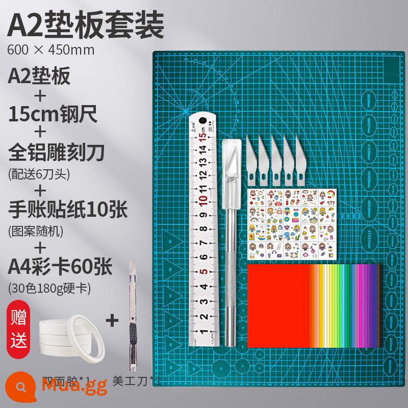 Tấm lót cắt a3 Hướng dẫn sử dụng máy tính để bàn Hướng dẫn sử dụng tài khoản Tấm lót mềm A2 tranh sơn dầu lớn dính sơn Tấm lót đặc biệt Tấm lót A4 công việc cắt giấy PVC Tấm lót chống cắt Bảng khắc nghệ thuật sinh viên quy mô hai mặt tự làm - Bộ giấy A2+thẻ màu A4