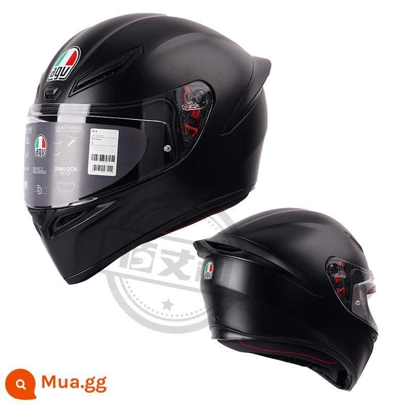 Mũ bảo hiểm AGV K1 đua xe đầu máy mũ bảo hiểm đầy đủ chống sương mù nam và nữ bốn mùa mũ bảo hiểm đầy đủ xe thể thao mũ bảo hiểm đầu máy K5 K3 - k1S-đen mờ