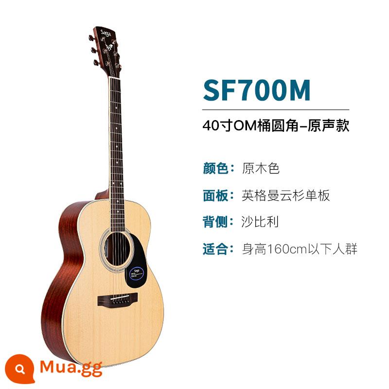 Giới thiệu đàn guitar Saga sf700 cho người mới bắt đầu chơi đàn guitar acoustic dân gian Saga 41 inch chính hãng được khuyên dùng cho bé trai và bé gái - SF700M/40 inch/thùng OM/các góc bo tròn