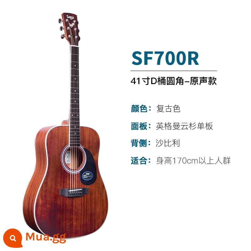 Giới thiệu đàn guitar Saga sf700 cho người mới bắt đầu chơi đàn guitar acoustic dân gian Saga 41 inch chính hãng được khuyên dùng cho bé trai và bé gái - SF700R/41 inch/thùng D/các góc bo tròn