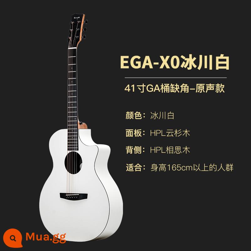 enya Đàn guitar Enya X0 giá trị cao màu trắng sông băng 41 inch đàn guitar dân gian dành cho người mới bắt đầu mô hình du lịch 36 inch dành cho nam và nữ - EGA-X0/41 inch/trắng băng