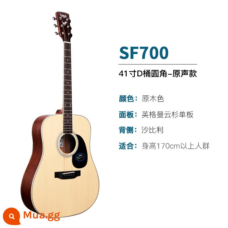 Giới thiệu đàn guitar Saga sf700 cho người mới bắt đầu chơi đàn guitar acoustic dân gian Saga 41 inch chính hãng được khuyên dùng cho bé trai và bé gái - SF700 | 41 inch | góc bo tròn (mẫu hot)