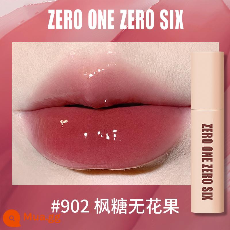 Zero One Zero Lu 0106 Lip Mud Lip Men Lip Gloss Matte Peach Không Kéo Khô Tinh Khiết Desire Sinh Viên Thể Hiện Màu Trắng - 902 Maple Sugar Fig Colorism Mirror Lip Glaze