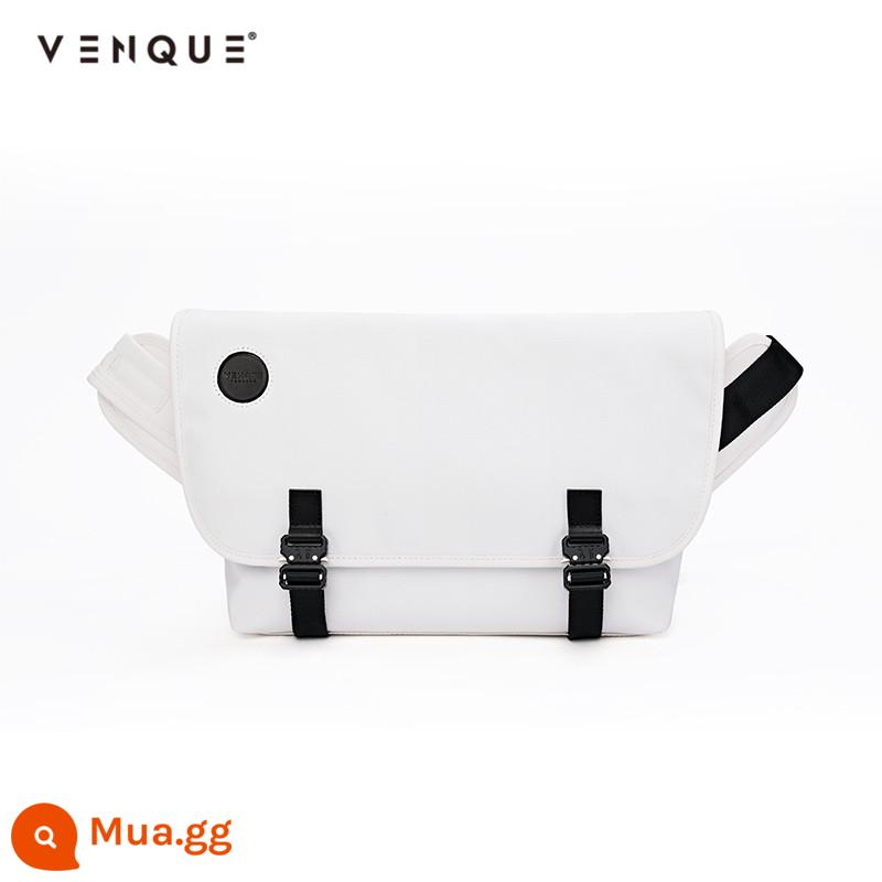 Venque/Fanke Tide Thương Hiệu Túi Messenger Nam Túi Công Suất Lớn Đi Lại Túi Đeo Vai Chức Năng Túi - Màu trắng có thể đựng được notebook 13 inch