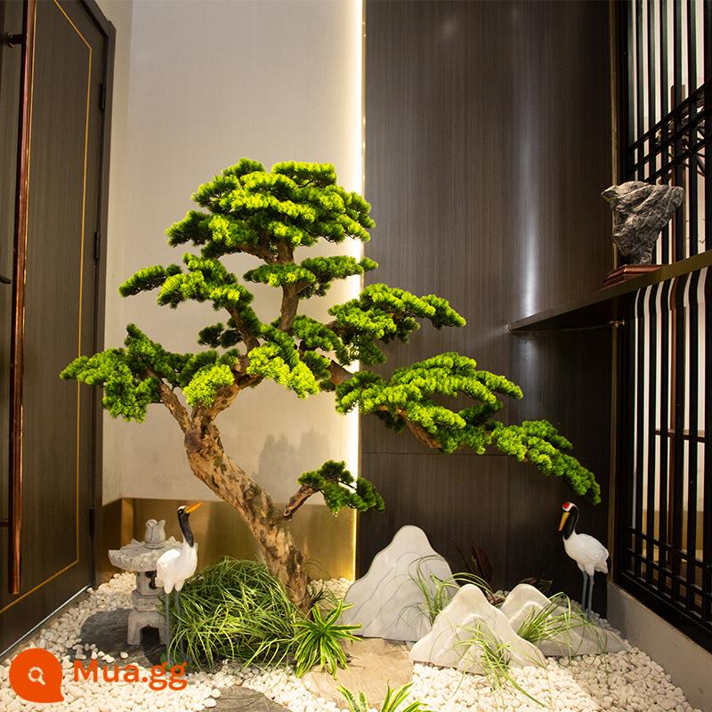 Yingke Pine mô phỏng cây lớn cây giả mới cảnh quan Trung Quốc trong nhà và ngoài trời khách sạn trang trí cửa sổ trang trí - Bộ ảnh chính