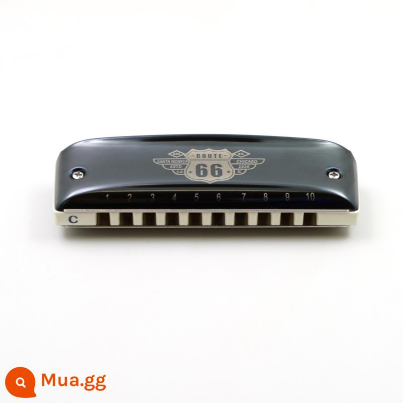 Route 66 Boogieman 10 lỗ blues blues blues 10 lỗ harmonica PADDY 66 harmonica - Tông PADDY C + 3 tháng thành viên cơ bản ((model màu trắng)