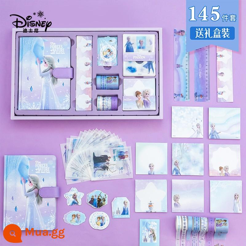 Disney Disney Frozen Girl Hộp quà tặng sách bỏ túi dễ thương Bộ sách bỏ túi Công cụ dành cho trẻ em Gói quà tặng vật chất Trọn bộ Sổ tay Nhật ký dành cho bé gái có giá trị cao Quà tặng sinh nhật - Công chúa băng và tuyết/Mẫu nâng cấp + Bộ 145 món + Túi quà độc quyền của Disney