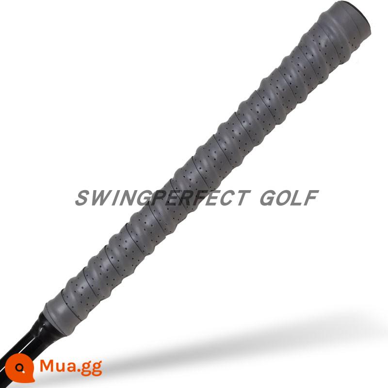 Hai màu keel tay cầm câu lạc bộ golf keo đấm dây đeo chống trượt thấm hút mồ hôi da thoáng khí chống mài mòn nhiều màu - xám