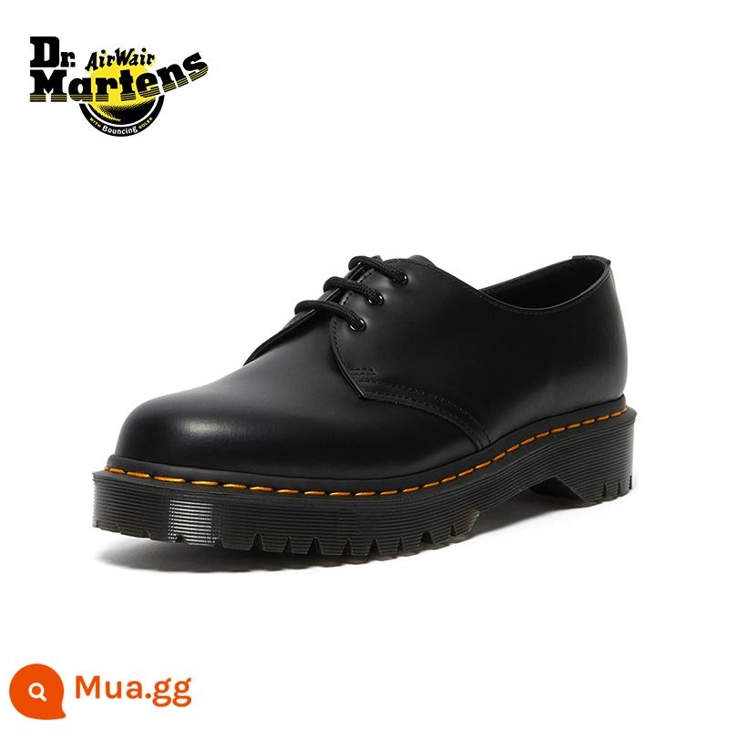 Giày Martin 3 lỗ Dr.Martens Martin 1461 Bex da trơn cổ điển đế dày màu đen - đen