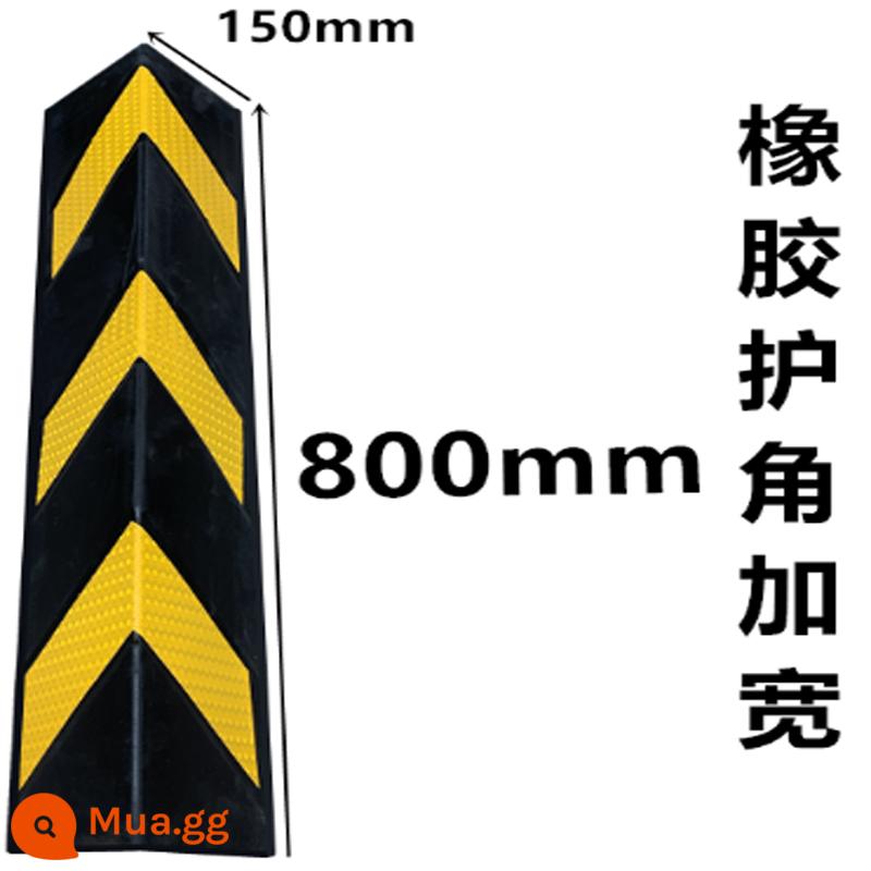 Dải cao su chống va chạm góc dày, dải cảnh báo nhà để xe góc thẳng phản quang, miếng đệm tường PVC, bảo vệ cạnh tròn - Tấm bảo vệ góc thẳng được làm dày và mở rộng 800*150*10