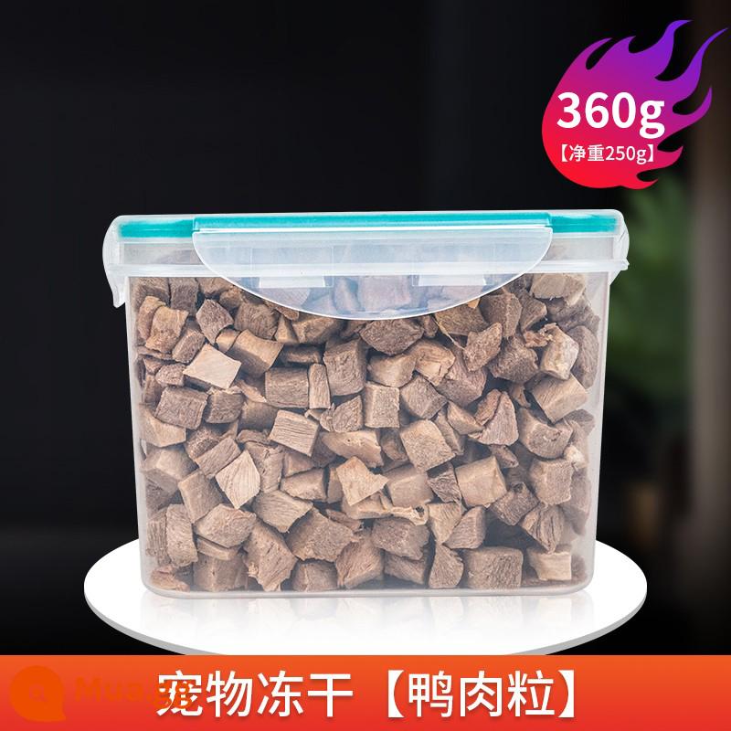 Gà khô đông lạnh 750g Cat Snacks chất béo dinh dưỡng, phô mai, chó cưng vào mèo con, ức gà, xô gia đình - Thịt vịt đông khô đóng thùng [360g/thùng] kèm 5 miếng mèo