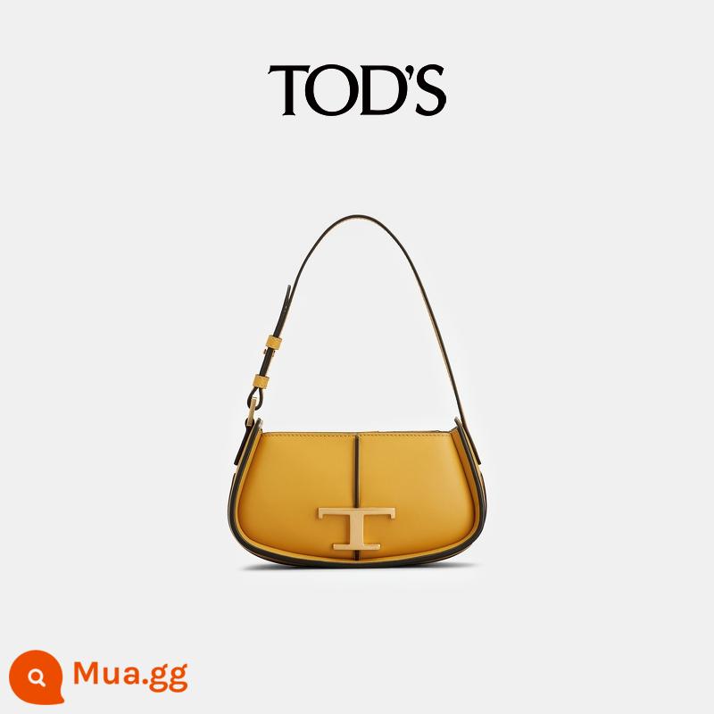 [Quà Năm Mới] TOD'S Đầu Xuân Sản Phẩm Mới Túi Nữ T TIMELESS Túi Yên Ngựa Túi Sát Nách Túi Đeo Vai - màu vàng