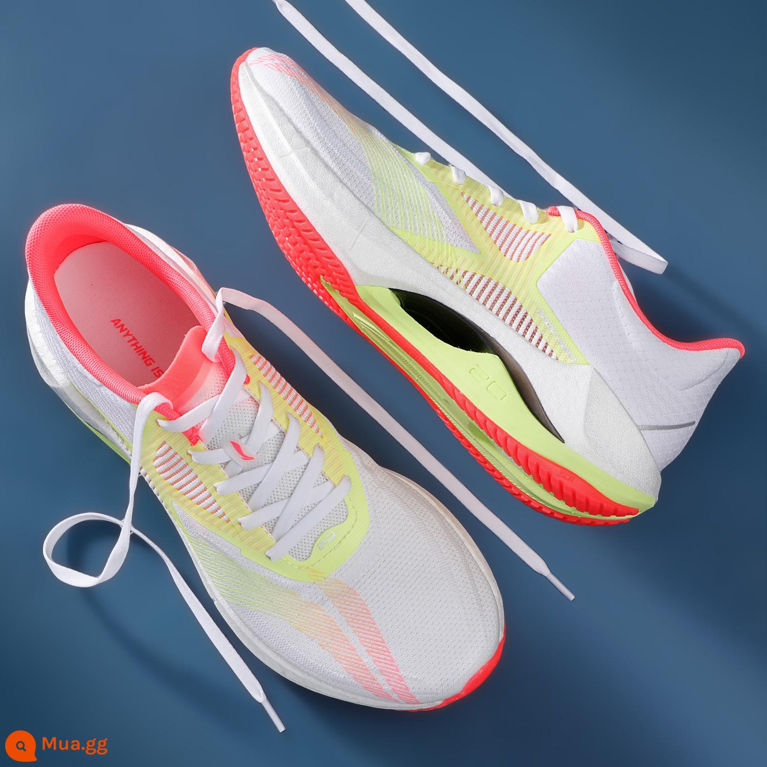 Li Ning siêu nhẹ thế hệ 20 giày chạy bộ nam 2023 mới siêu nhẹ 20 giày chạy bộ nam giày thể thao ARBT001 - Đế giữa siêu nhẹ 20 vàng đỏ*