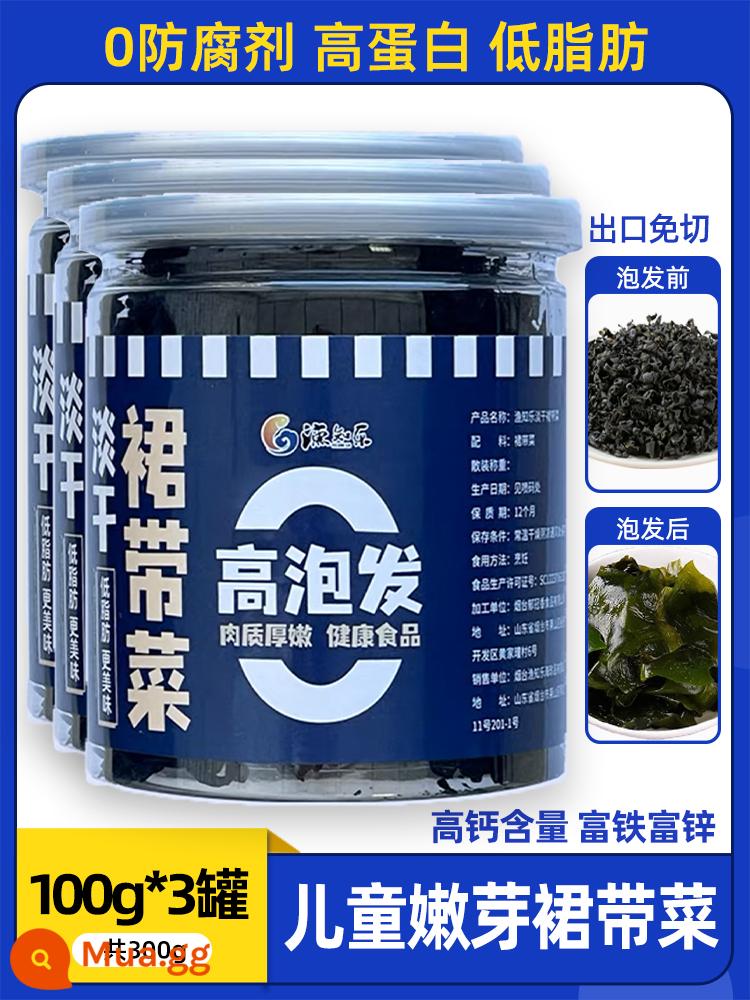 Wakame hàng khô cao cấp cửa hàng hàng đầu nhóm thế hệ vành đai rau hàng khô tảo bẹ súp ăn liền cây giống tảo bẹ không cao cấp cho phụ nữ mang thai - [Không cần cắt để xuất khẩu] 100g 3 lon