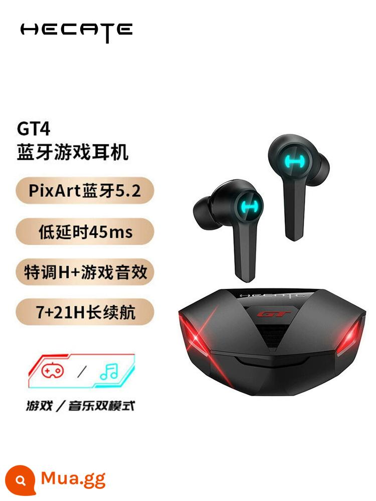 Edifier HECATE GT4 Tai nghe Bluetooth không dây đích thực Trò chơi mới Âm nhạc Thể thao điện tử Giảm tiếng ồn Thể thao Độ trễ thấp - đen