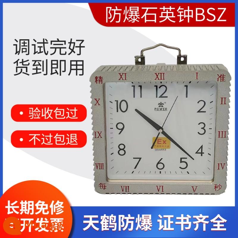 Đồng hồ thạch anh chống cháy nổ Thiên Hà Đồng hồ treo tường chống cháy nổ Đồng hồ chống cháy nổ đồng hồ điện tử tự động thuốc hóa học mỏ nguy hiểm - Xám 285*285*66