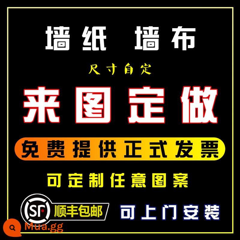 Giấy dán tường Vải treo tường tùy chỉnh Vải in phun tùy chỉnh Vải treo tường nền lớn In giấy dán tường Thiết kế bức tranh tường cửa hàng BBQ - Số lượng lớn dụng cụ [bán buôn tại nhà máy] giao hàng trong ngày