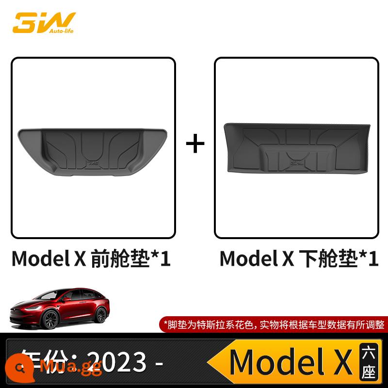 Thảm cốp xe TPE đầy đủ 3W phù hợp cho Tesla Model3 ModelY modelX S Edamame 3 thảm cốp xe - Người mẫu